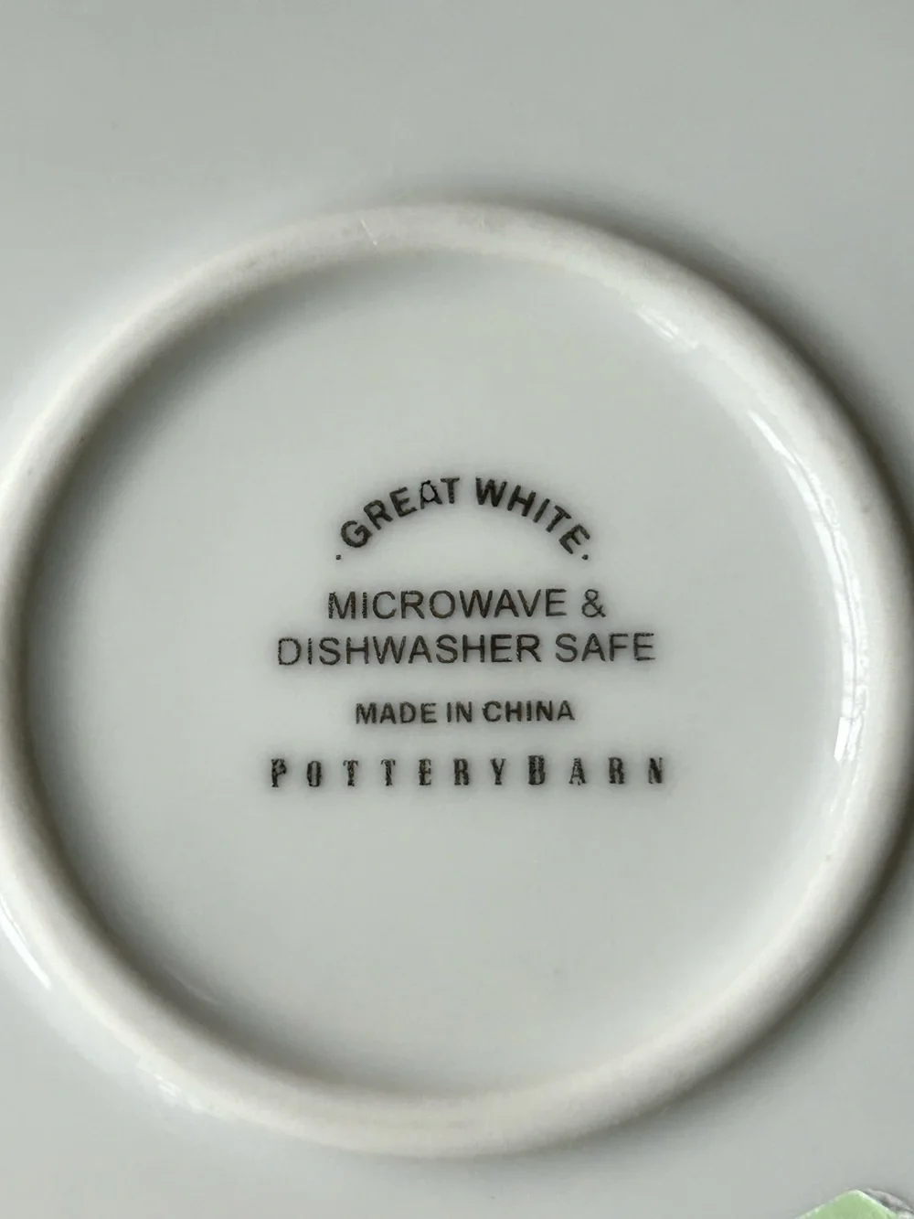 🌴Classy Pottery Barn Appetizer Wine Glass Holder Plates |Great White| Set of 4
